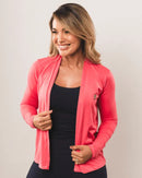 BLUSA PROTECAO UV ABERTA LARANJA